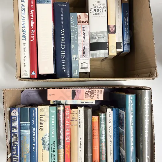 Box Qty Assorted Sports and World History