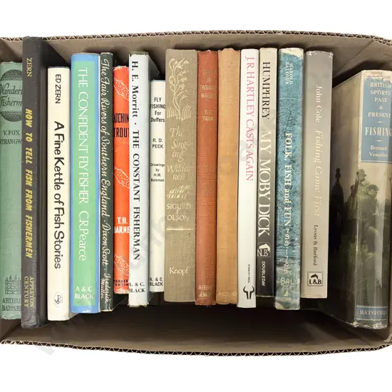 Box of Assorted Fishing Reference Books
