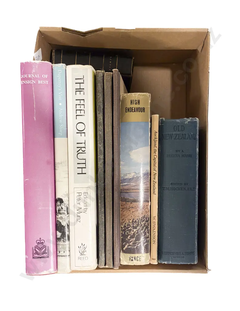 Box of Assorted Books Including NZ Reference Image 1++