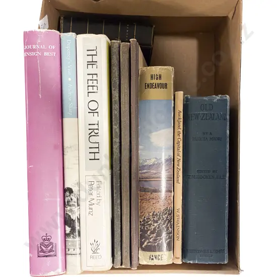 Box of Assorted Books Including NZ Reference