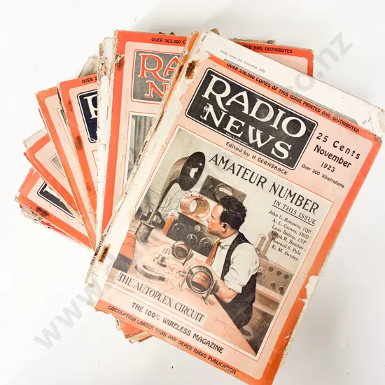 Qty of Assorted Vintage Radio News Magazines