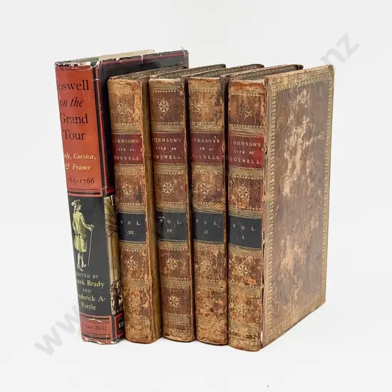 Boswell On The Grand Tour Together with Johnsons Life By Boswell Vol l - lV