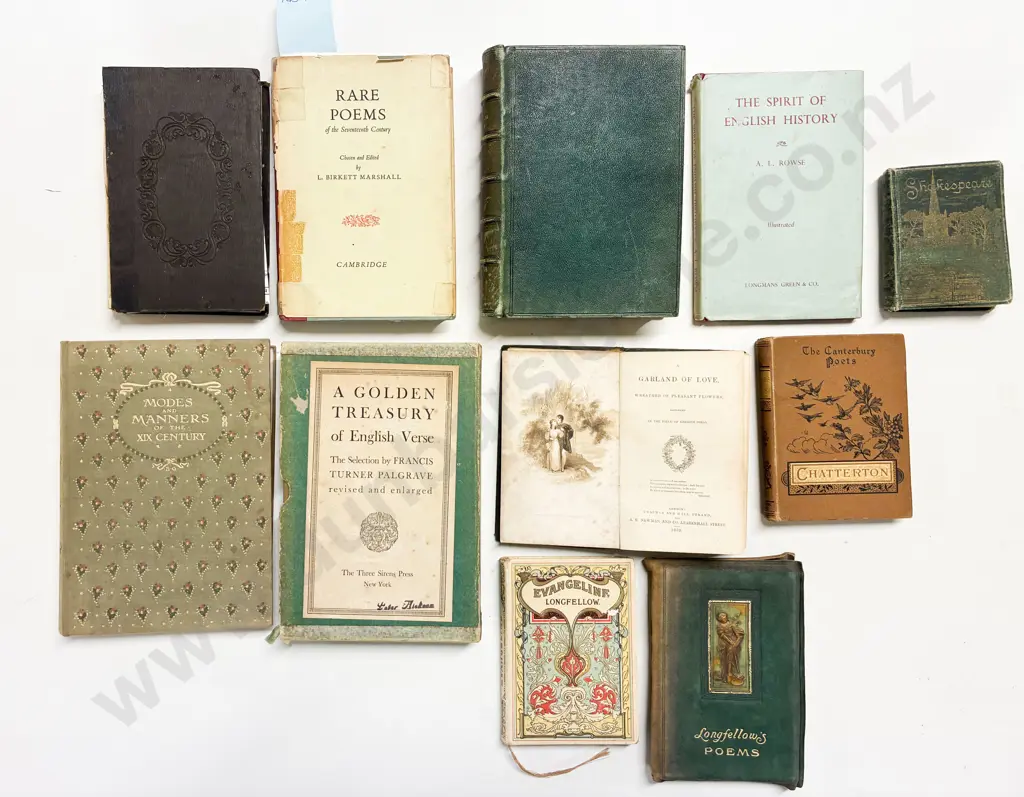 Box of Assorted Vintage Poetical Reference Books Image 1++