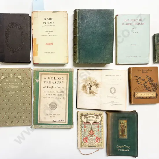 Box of Assorted Vintage Poetical Reference Books