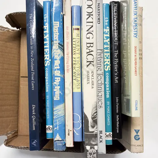 Box of Mostly Fishing Reference Books