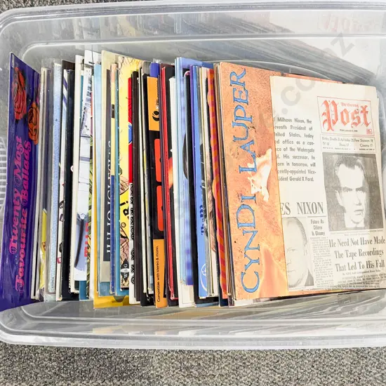 Box Qty of Assorted Vinyl Records