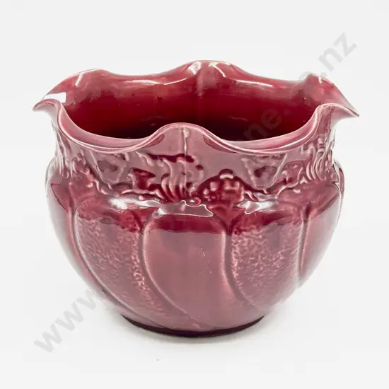 Red Glazed Jardinière