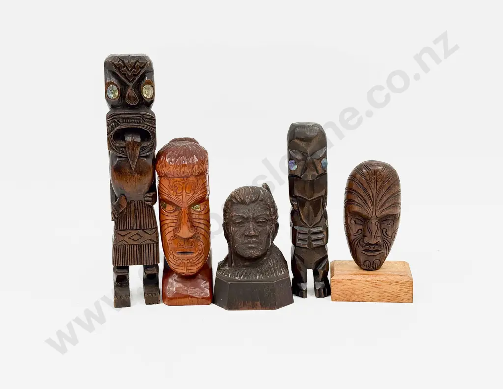 Five Assorted Carved Figures and Ornaments Image 1++