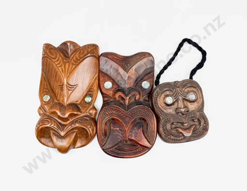 Three Tikki Wall Hangings Image 1++