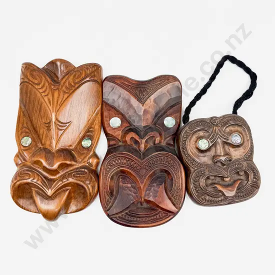 Three Tikki Wall Hangings