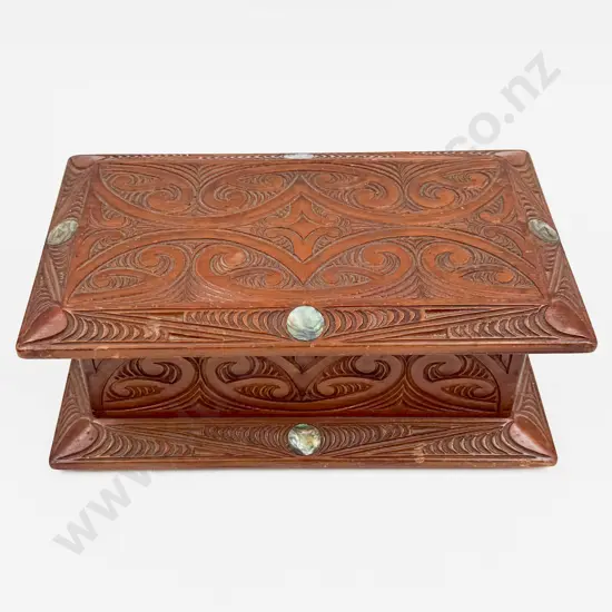 Modern Carved NZ Box