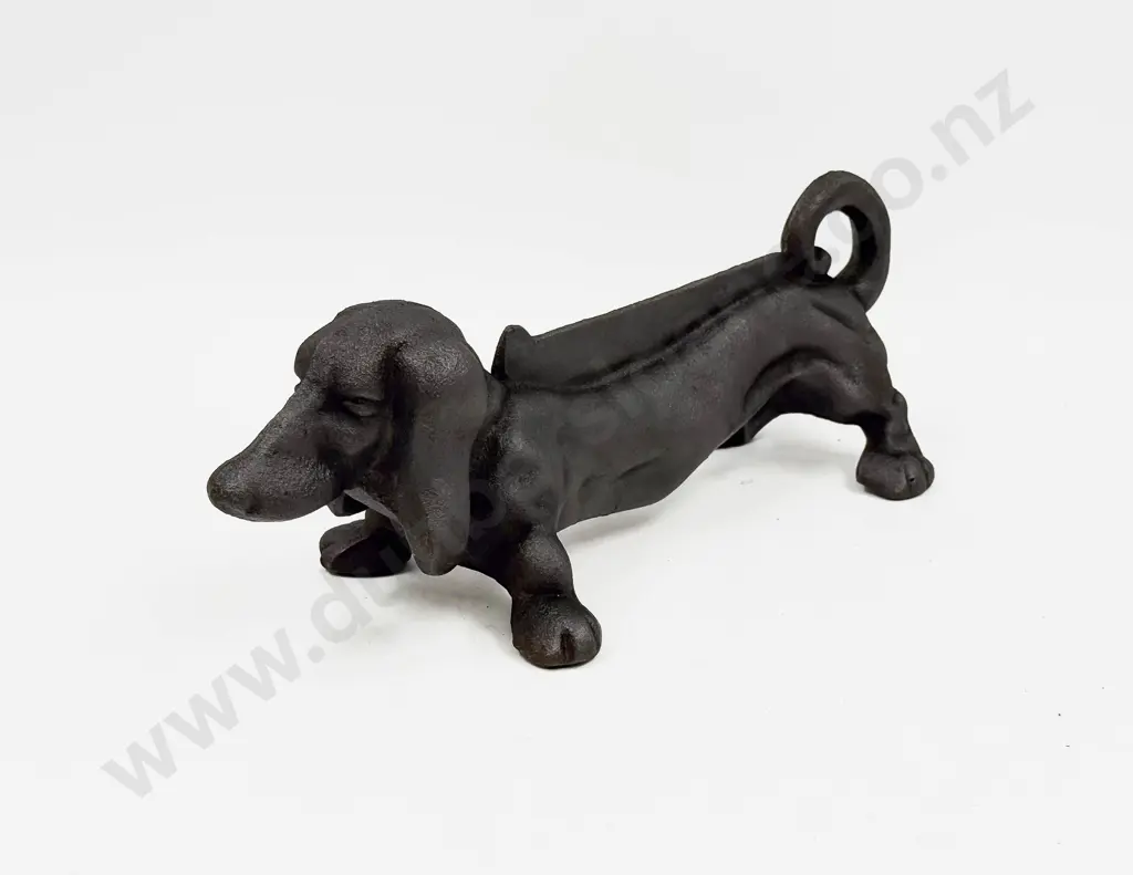 Cast Iron Sausage Dog Form Boot Scraper Image 1++