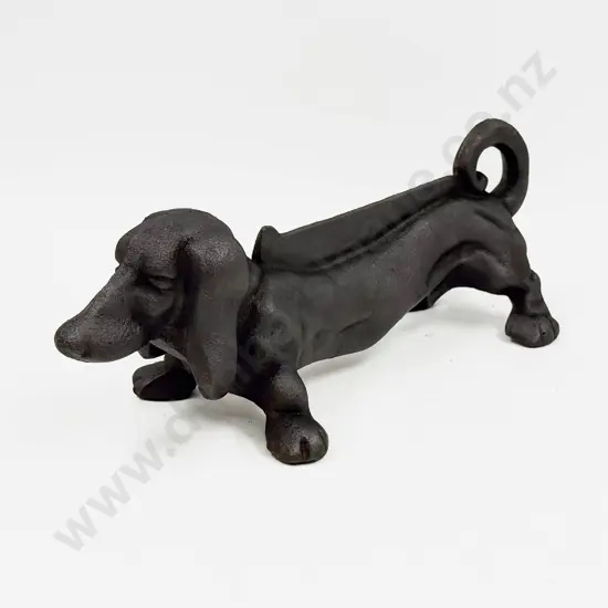 Cast Iron Sausage Dog Form Boot Scraper