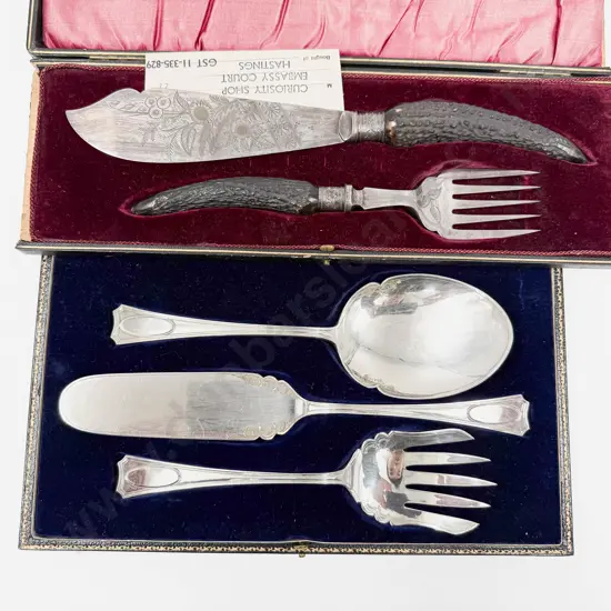 Horn Handled Fish Service