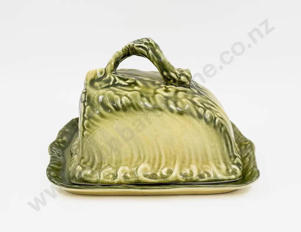 Vintage Ceramic Cheese Dish and Cover Image 1++