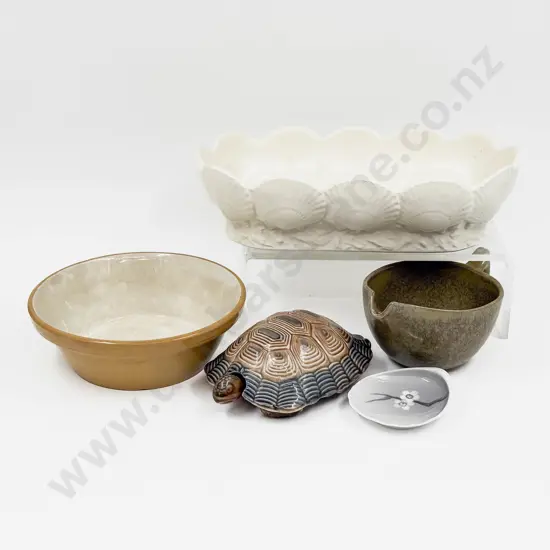 Spode Shell Form Vase Together with Wade Turtle and Assorted