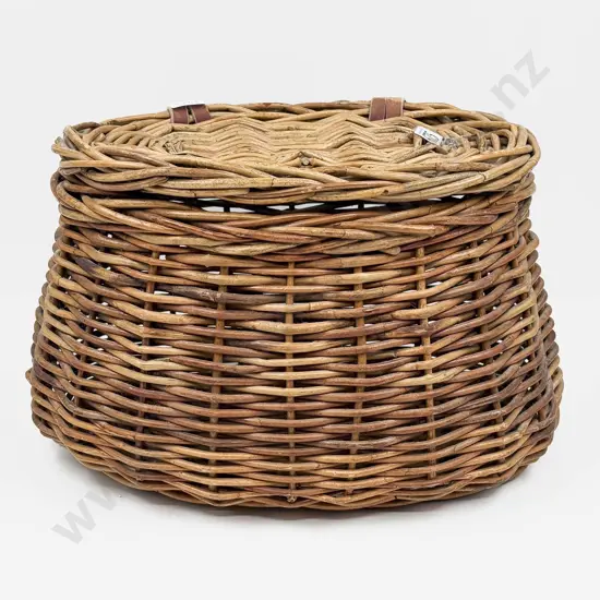 Vintage Wicker Fishing Basket