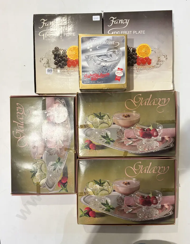 Qty of Assorted Boxed Glass Ware Image 1++
