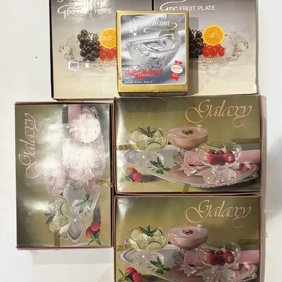 Qty of Assorted Boxed Glass Ware