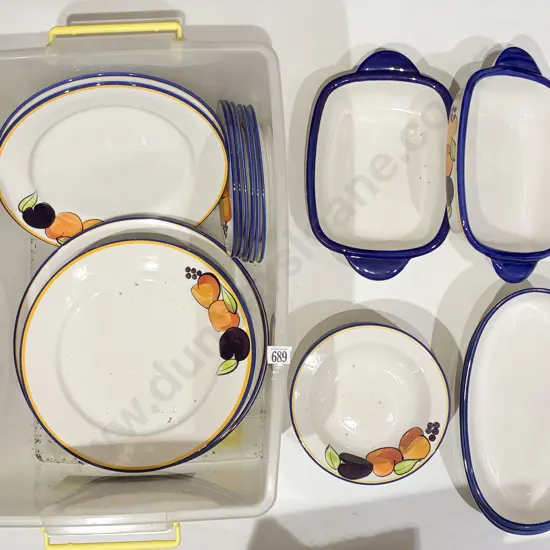 Qty of Temuka Dinner Ware