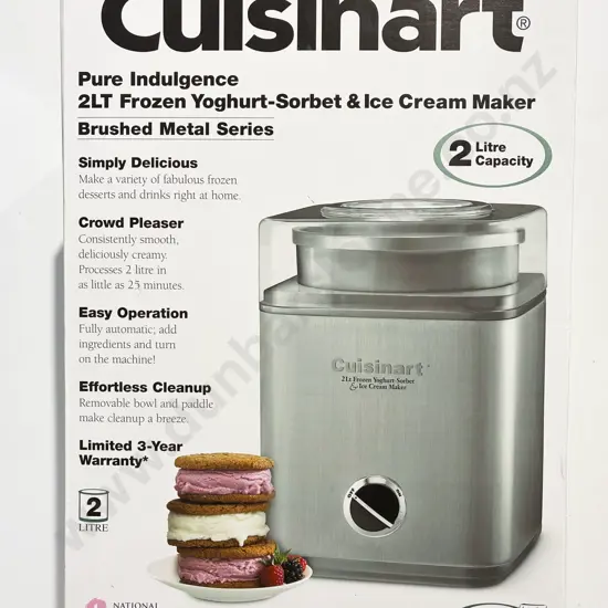 Boxed 2 Litre Frozen Yoghurt / Ice Cream Maker
