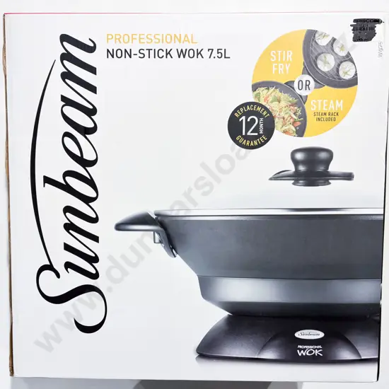 Boxed Sunbeam Electric Wok