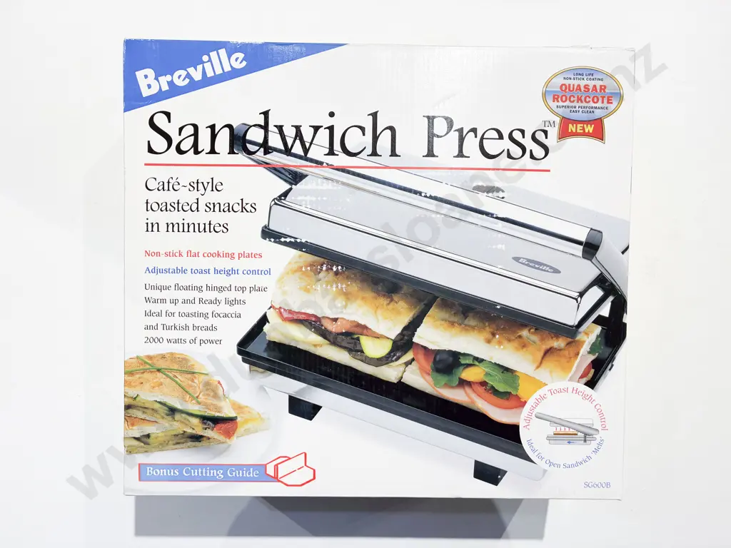 Boxed Brevile Sandwich Press Image 1++
