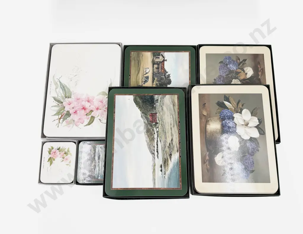 Qty of Boxed Jason Place Mats and Coasters Image 1++