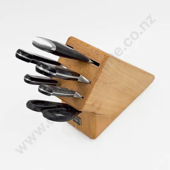 Kitchen Knife Block With Knives