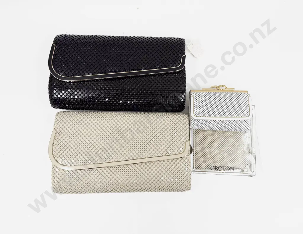 Vintage Oroton Mesh Wallet with Two Evening Purses and Other Image 1++