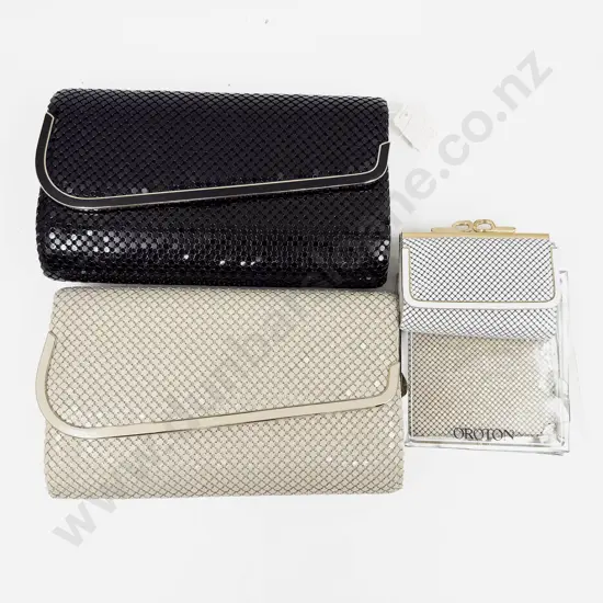 Vintage Oroton Mesh Wallet with Two Evening Purses and Other