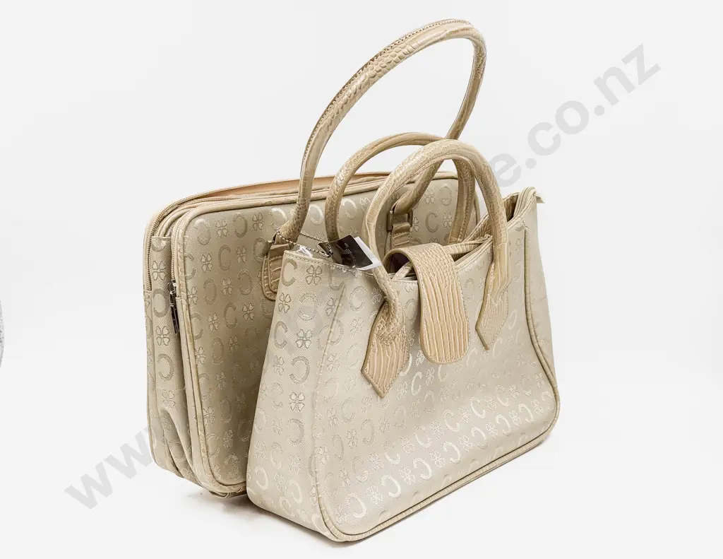 Two Beige Marina Galanti Handbags Image 1++