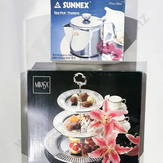 Qty of Assorted Boxed Glass Ware and Kitchen Ware