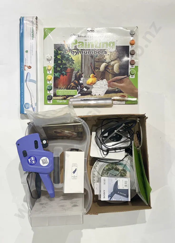 Box Qty of Assorted Including Label Maker Boxed Speaker Etc Image 1++