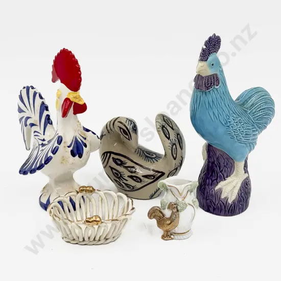 Three Assorted Bird Ornaments Etc
