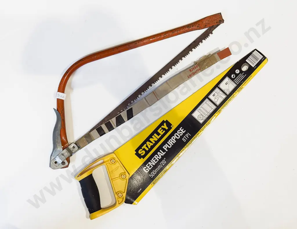 'As New' Stanley Hand Saw Together with Other Saw Image 1++
