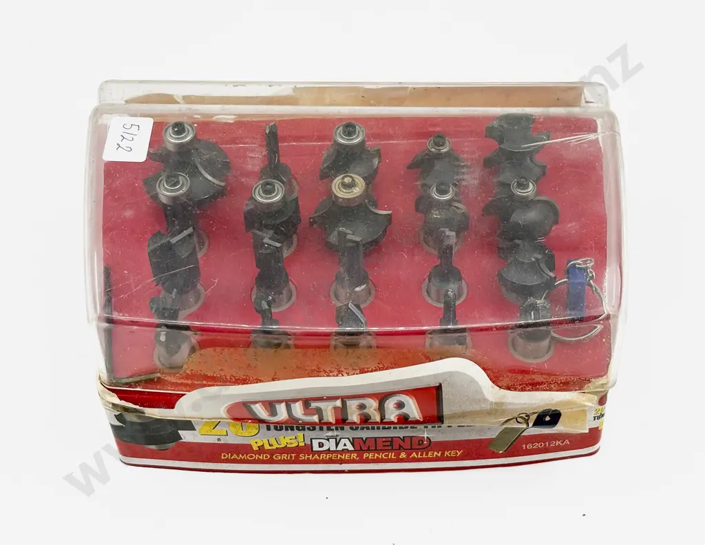 Cased 20 Piece Router Bit Set Image 1++
