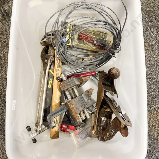 Box Qty of Assorted Tools Including Stanley Plane