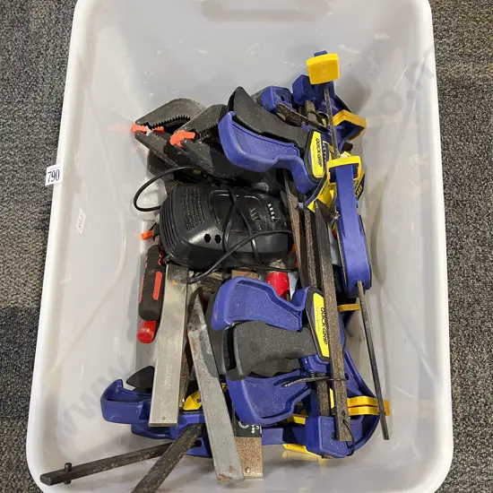 Box Qty of Assorted Clamps Etc