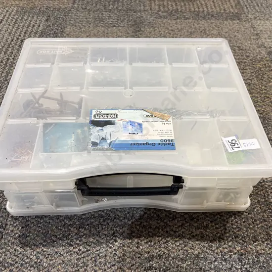 Two Plastic Multi Section Organisers