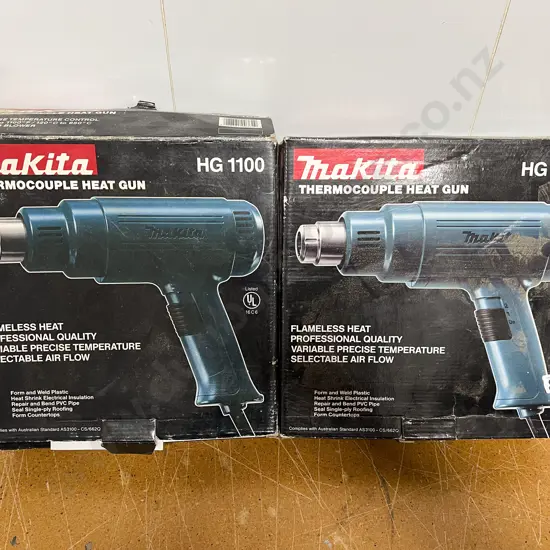 Two Boxed Makita Heat Guns