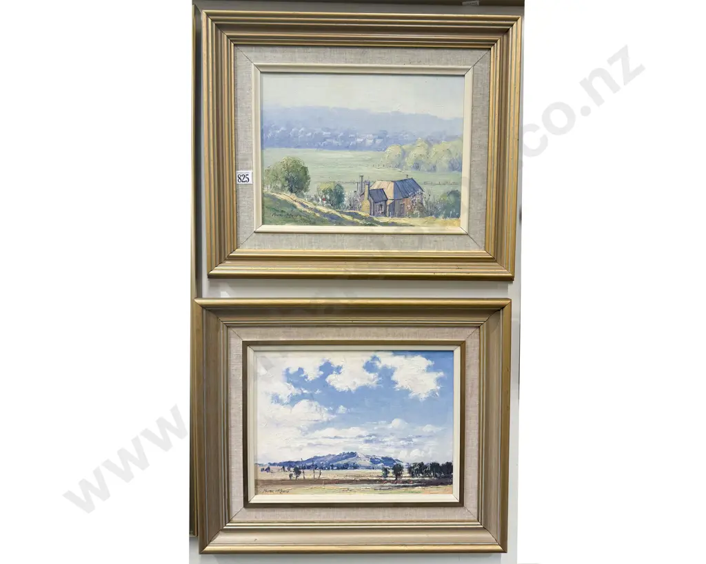 Two Landscapes by Michael McCarthy (Ireland/Australia) Oil on Board Image 1++
