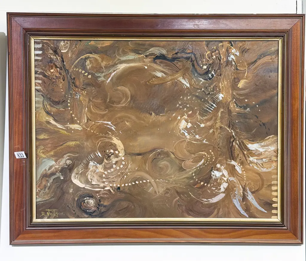DR Nielson - Abstract Oil on Board Image 1++
