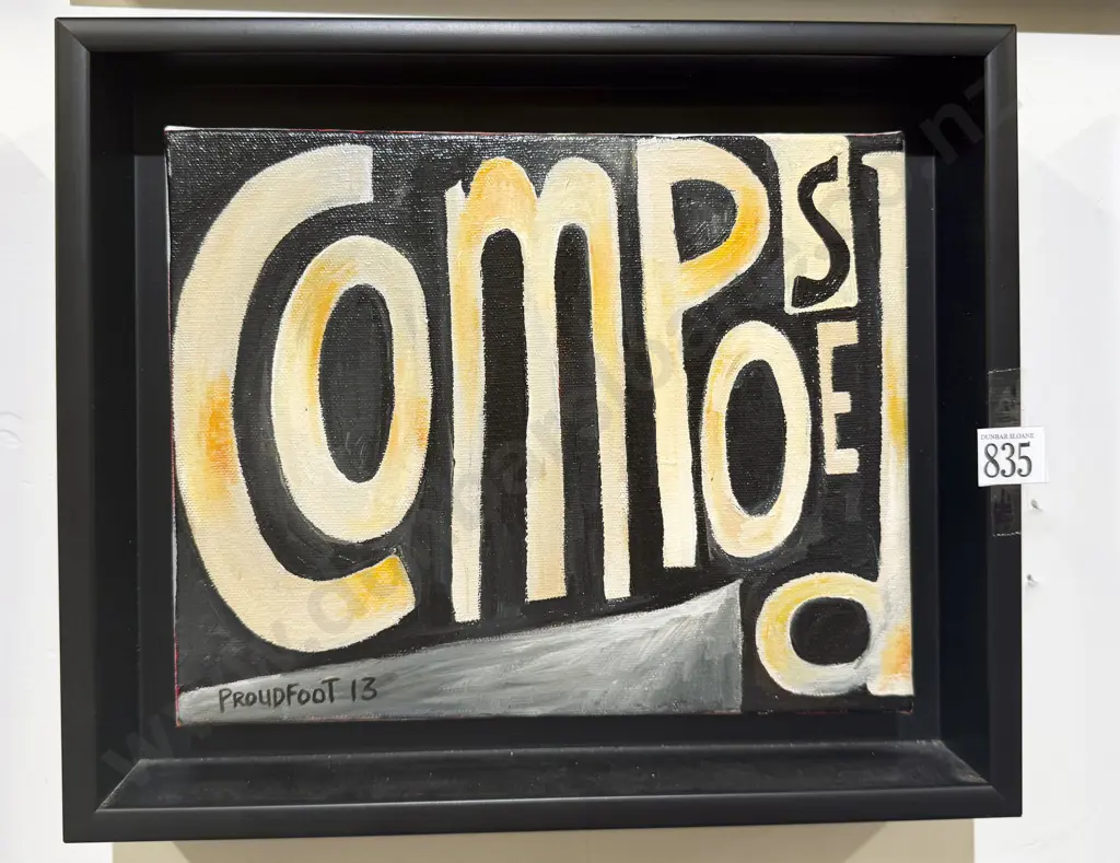 Dean Proudfoot - "Composed" Oil on Canvas Image 1++
