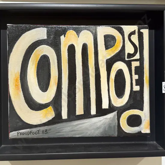 Dean Proudfoot - "Composed" Oil on Canvas