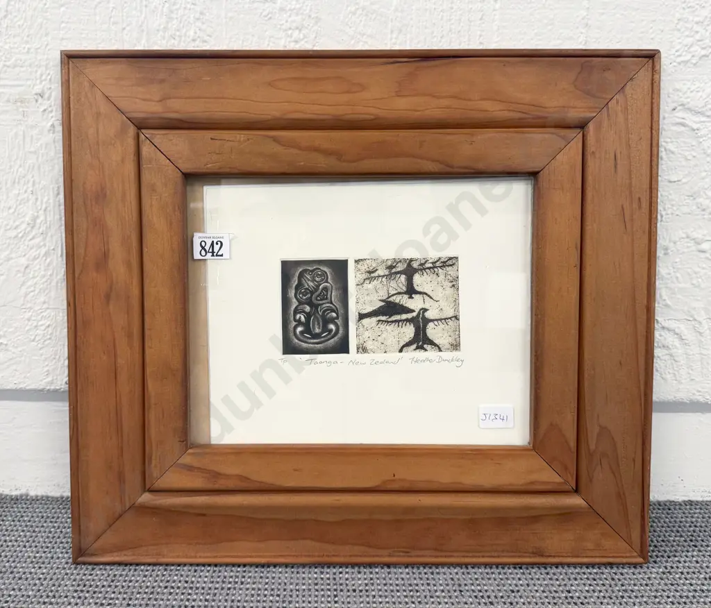 Heather Dunckley - "Taonga New Zealand" Etching Image 1++