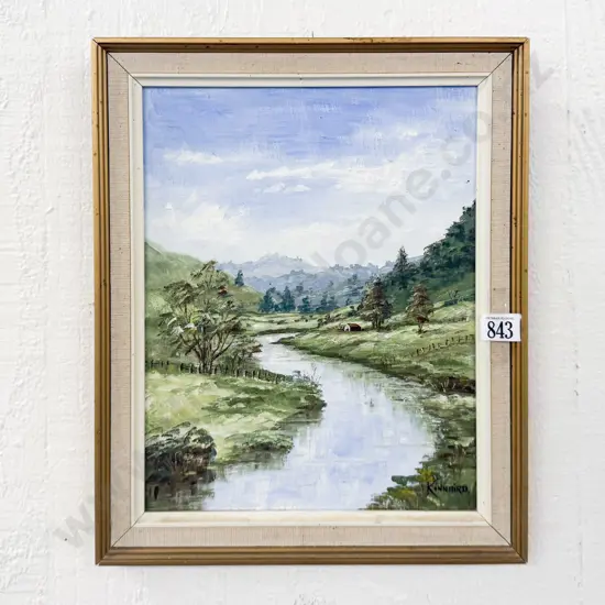 Signed Kinnaird - "Piopio" Oil on Board