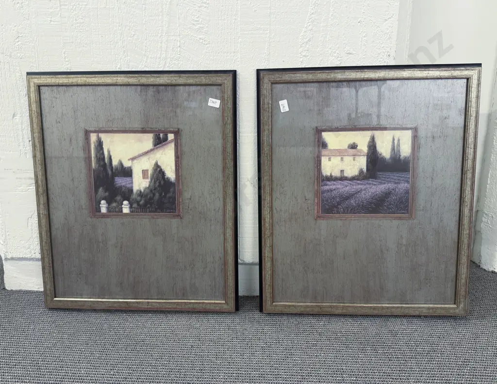 Pair of  J. Wins Decorative Prints Image 1++