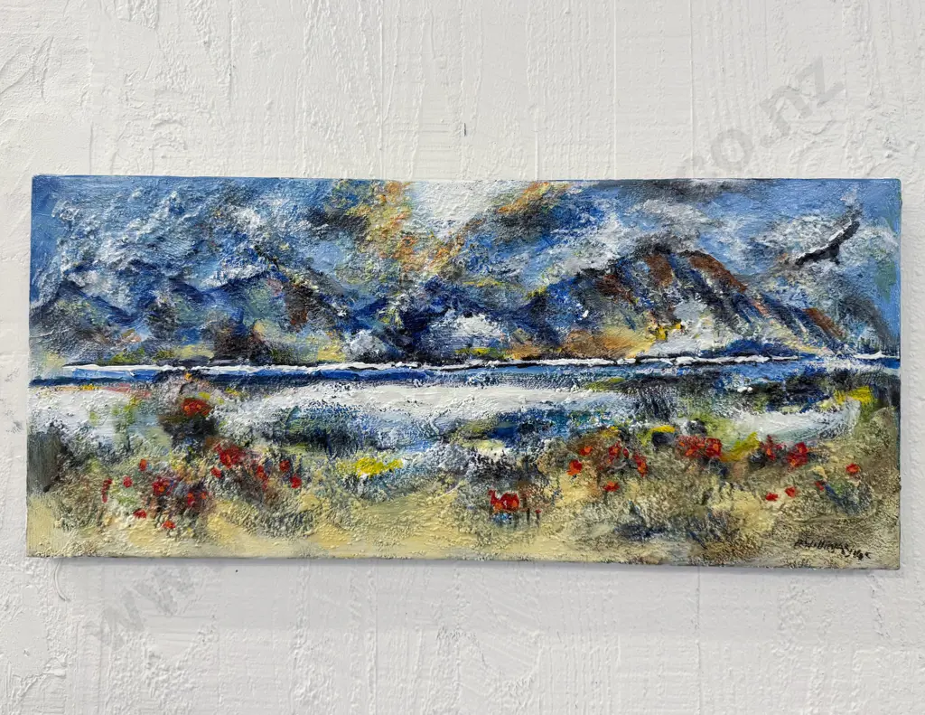 A Williams - Landscape Textured Oil on Canvas Image 1++