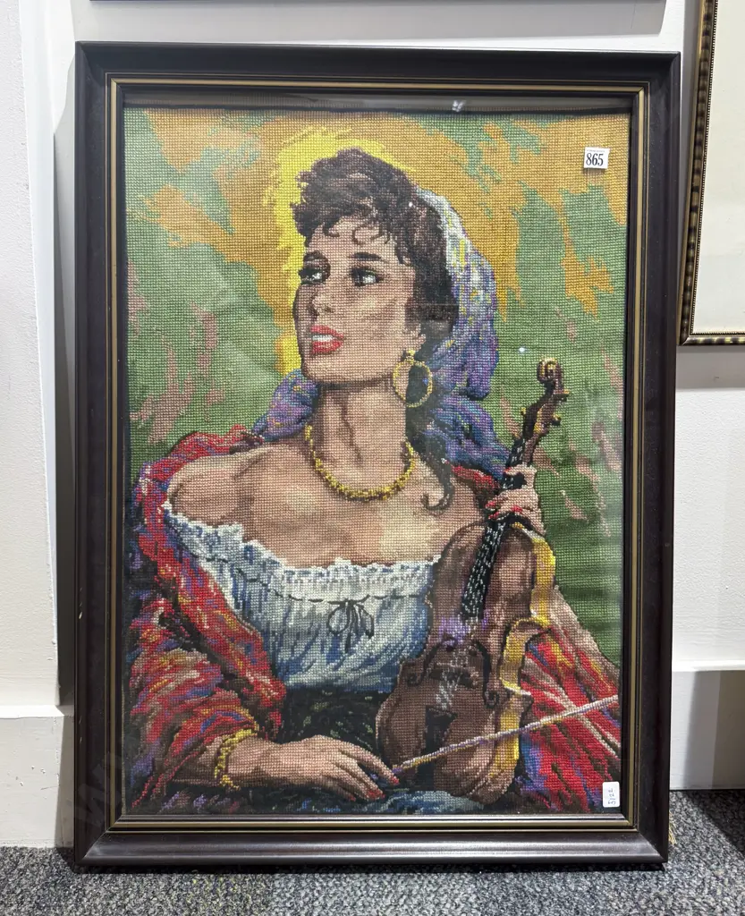 Framed Tapestry Portrait Image 1++